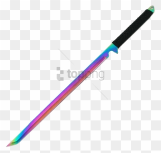 Free Png Rainbow Sword Png Image With Transparent Background - Sabre Clipart