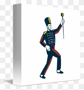 Drawing Bands Drum Major - Drum Major Throwing Clipart
