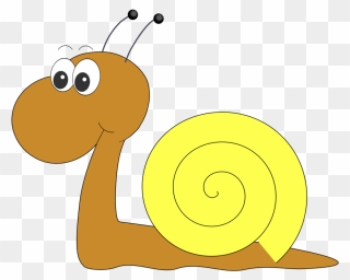 Snail,artwork,yellow - Schnecke Clipart - Png Download
