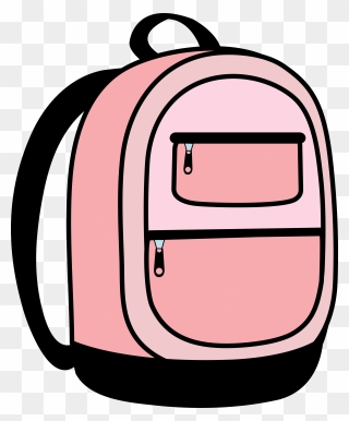 School Bags For Kids Clipart Pink - Pink Backpack Clipart - Png Download