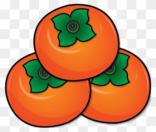 Food Fruit Persimmon Clipart - フリー 素材 イラスト 柿 - Png Download
