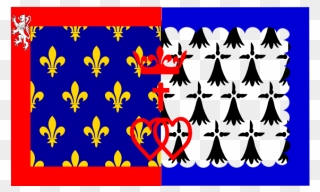 Pays De La Loire Region Flag Vector Image - Wappen Pays De La Loire Clipart