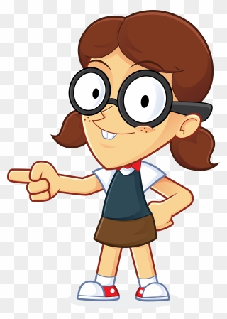 Image For Free Girl Geek Pointing People High Resolution - Girl Pointing Clipart Png Transparent Png