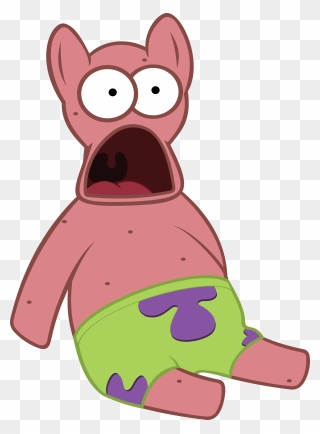 Patrick Star Spongebob Squarepants - Surprised Patrick Transparent Png Clipart