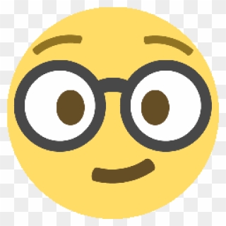 Emoticon Emoji Smiley Nerd Computer Icons - Nerd Emoji Clipart - Png Download