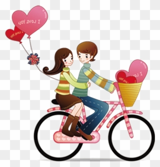 Romance Couple Love Cartoon Download Hq Png Clipart - Romantic Cartoon Couple Png Transparent Png