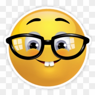 Emoji Nerd Emoticon Smiley Geek - Nerd Emoji Transparent Background Clipart