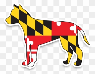 Vector Maryland State Flag Clipart