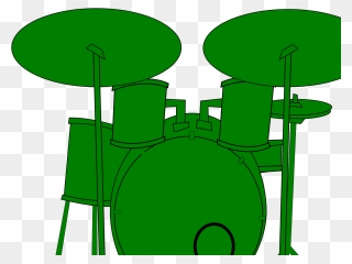 Drums Clipart Black And White - Png Download