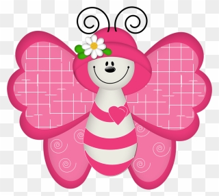 Transparent Pink Butterfly Clipart - Imagenes De Mariposas En Animados - Png Download