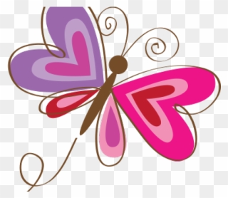 Valentine Butterfly Clipart - Png Download