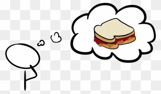 Envisioning A Peanut Butter And Jelly Sandwich - Peanut Butter And Jelly Sandwich Clipart