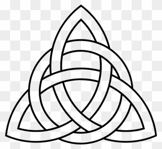 Celtic Knot Triquetra Celts Drawing - Sic Mundus Creatus Est Clipart