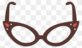 Cat Eye Glasses Clipart - Png Download
