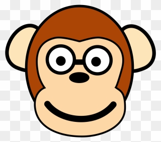 Easy Monkey Face Drawing Clipart