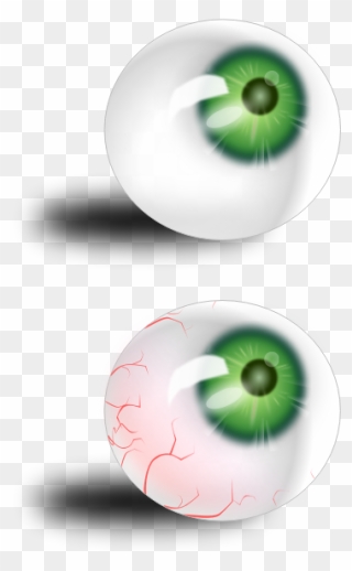 Green Eyeball - Clip Art - Png Download