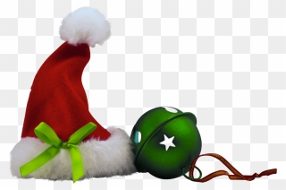 Christmas Hat And Bell Clip Arts - Navideño Png Transparent Png