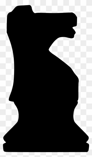 Chess Piece Silhouette Knight Queen - Chess Clipart