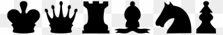 Chess Set Silhouettes - Chess Clipart