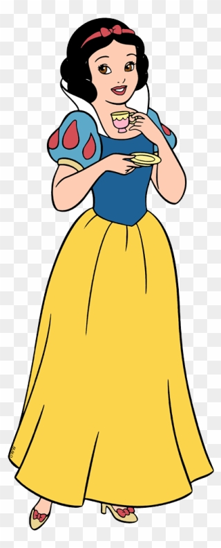 Snow White With An Apple Clipart