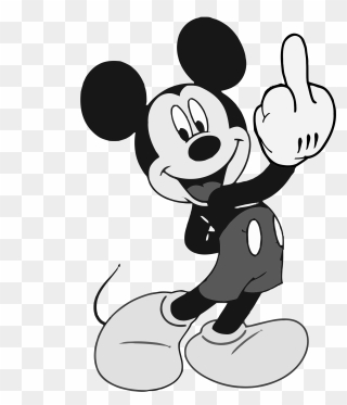 Mickey Mouse Minnie Mouse Donald Duck The Finger The - Mickey Mouse Middle Finger Clipart