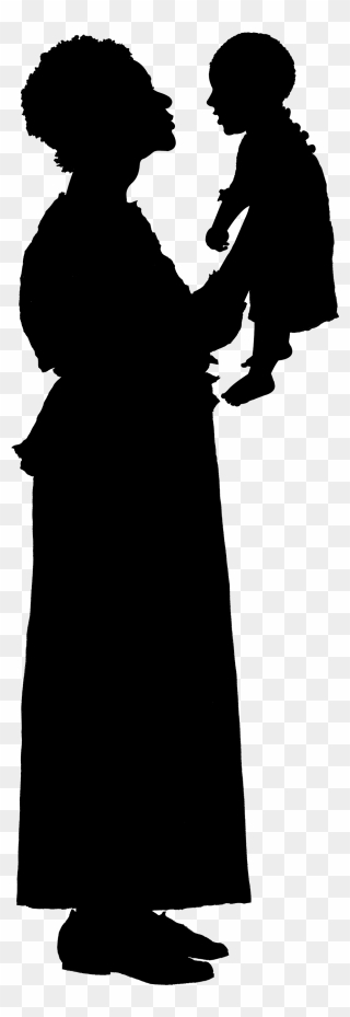 Mount Vernon Fred W - Silhouette Middle Age Woman Clipart