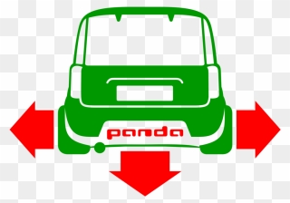 Transparent Sticker Clipart - Sticker Decal Fiat Panda - Png Download