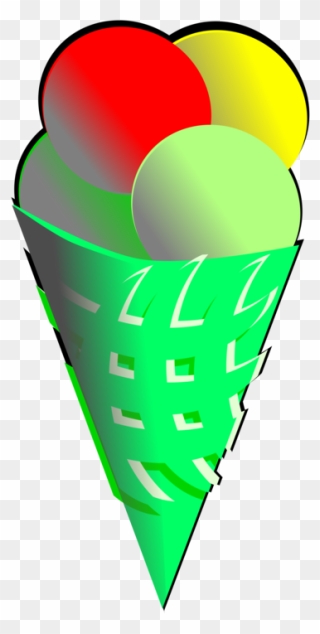 Heart,grass,green - Ice Cream Cone Clipart