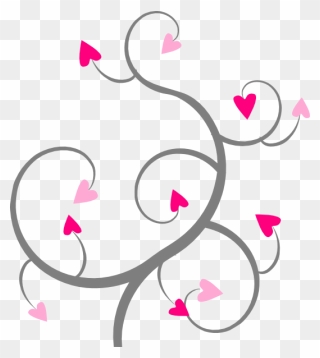 Swirl Hearts Clip Art - Transparent Background Heart Clip Png