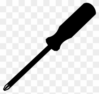 Screwdriver Clipart Black And White - Png Download