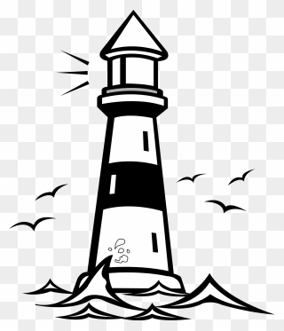 Let Your Light So Shine Coloring Page , Png Download - Transparent Background Lighthouse Clipart