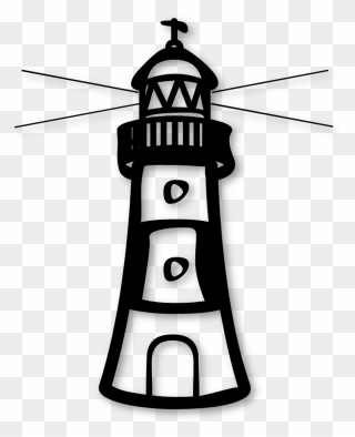 Lighthouse Clipart / Coloring Page Free - Restaurant Primavera - Png Download