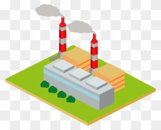 Thermal Power Plant Clipart - 火力 発電 イラスト 無料 - Png Download