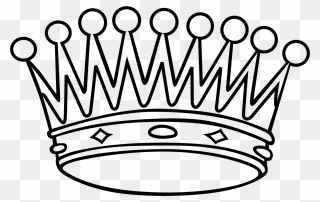 Black And White Crown Clipart