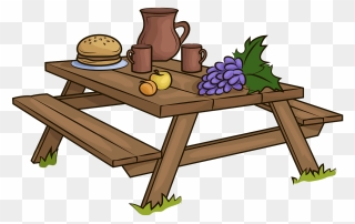 Picnic Table Clipart - Png Download
