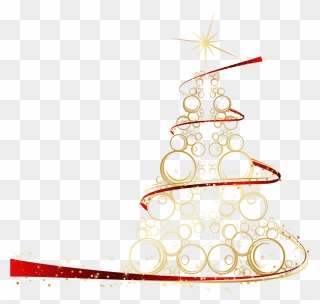 Christmas Tree Clipart On Transparent Background Image - Background Transparent Christmas Images Free - Png Download