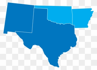 Transparent Texas Map Outline Png - Arizona New Mexico And Texas Clipart