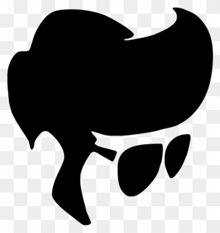 Elvis Sunglasses Clipart - Elvis Hair Clipart - Png Download