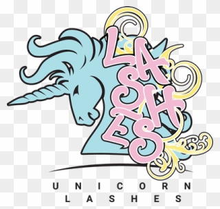 Unicorn Lashes Logo Clipart
