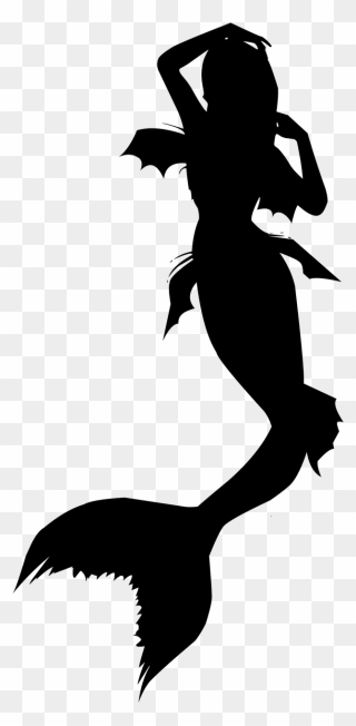 Mermaid Silhouette Images Swimming Clipart