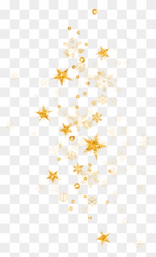 #ftestickers #clipart #stars #gold - Gold Christmas Stars Png Transparent Png