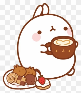 #kawaii #rabbit #cute #cookies #donut #cake #cup #coffee - Kawaii Bunny Transparent Background Clipart