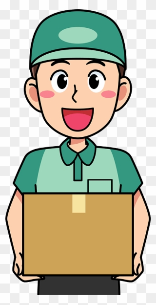 Delivery Man Clipart - Cartoon Transparent Delivery Man Png