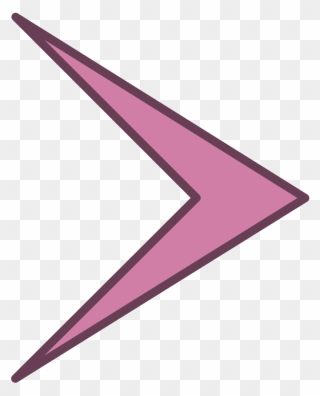Purple,angle,line - Arrow Head Shape In Maths Clipart