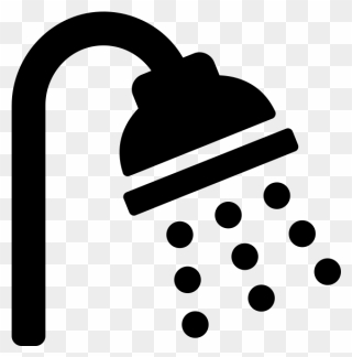 Hot Water - Clean Shower Icon Clipart