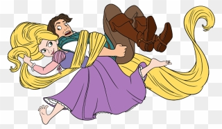 Crown Clipart Tangled - Clipart Disney Rapunzel And Eugene - Png Download