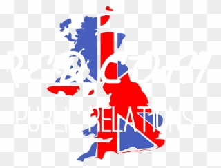 Uk Map With Flag Clipart