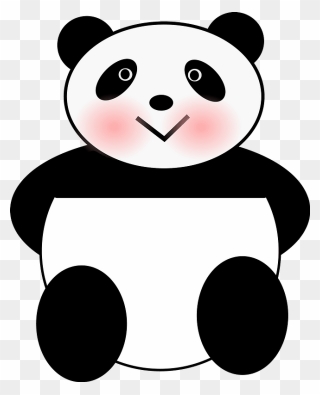 Shy Panda Clipart - Cartoon Cute Animals Drawing - Png Download