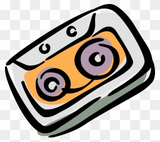 Vector Illustration Of Cassette Tape Audio Cassette Clipart