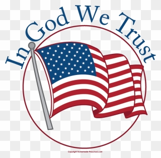 Trust God Clipart - Free Patriotic Clip Art - Png Download